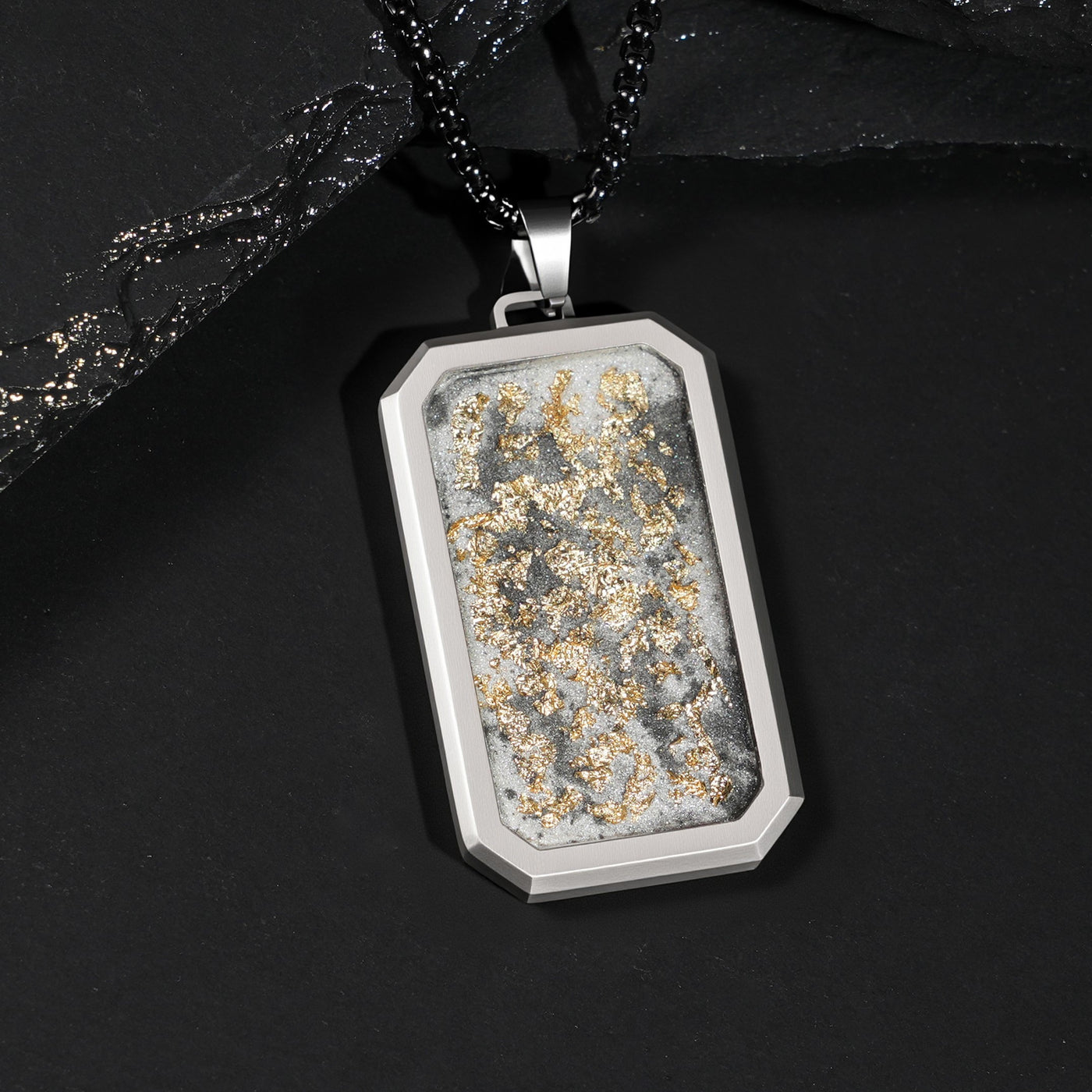 Imperial Eclipse Glowstone Pendant with 24K Gold Leaf - Patrick Adair Designs
