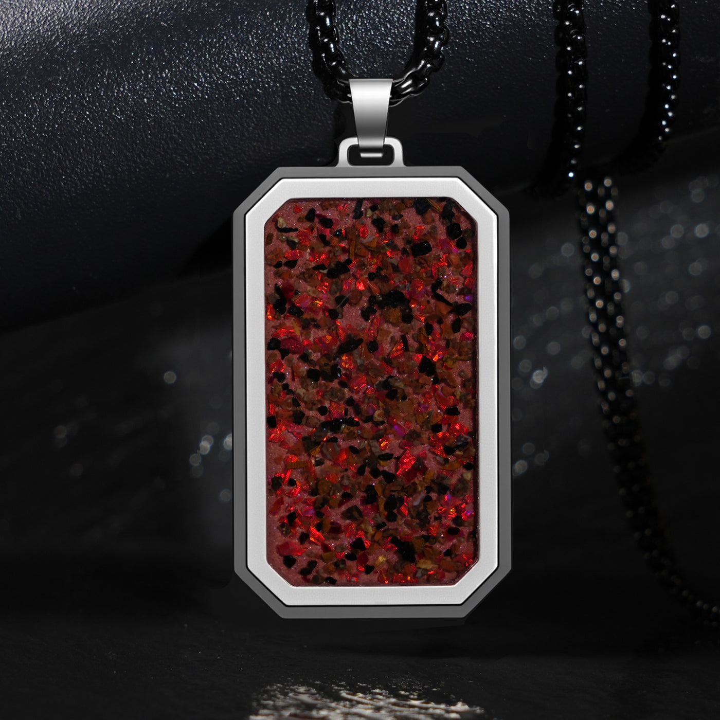 Crimson Red Opal Glowstone Pendant - Patrick Adair Designs