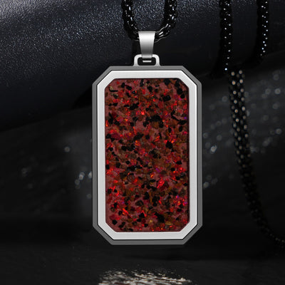 Crimson Red Opal Glowstone Pendant - Patrick Adair Designs