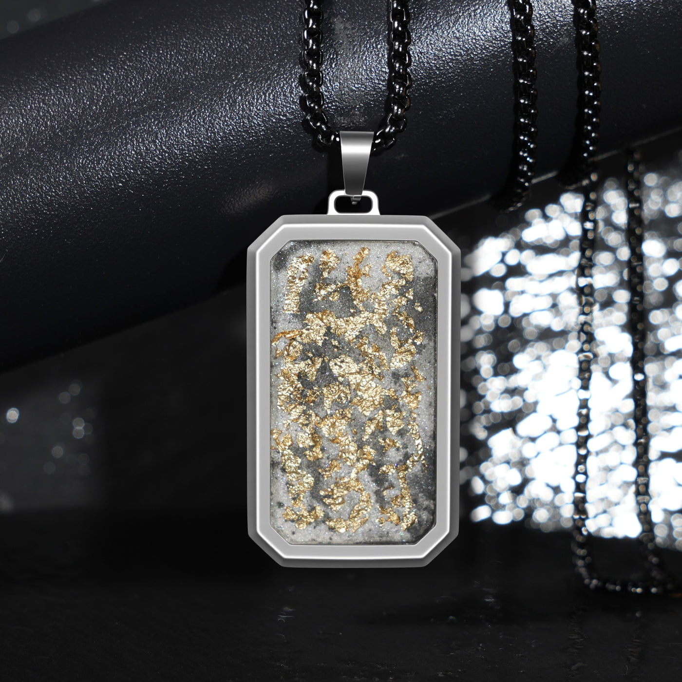 Imperial Eclipse Glowstone Pendant with 24K Gold Leaf - Patrick Adair Designs