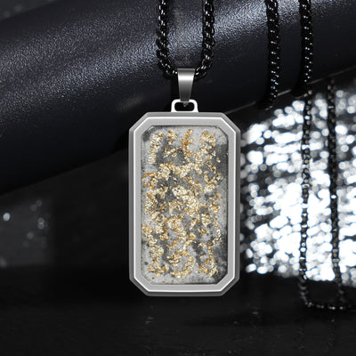 Imperial Eclipse Glowstone Pendant with 24K Gold Leaf - Patrick Adair Designs