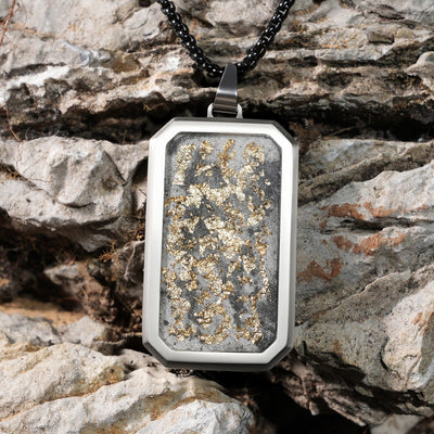 Imperial Eclipse Glowstone Pendant with 24K Gold Leaf - Patrick Adair Designs