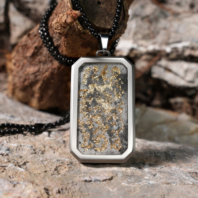 Imperial Eclipse Glowstone Pendant with 24K Gold Leaf - Patrick Adair Designs