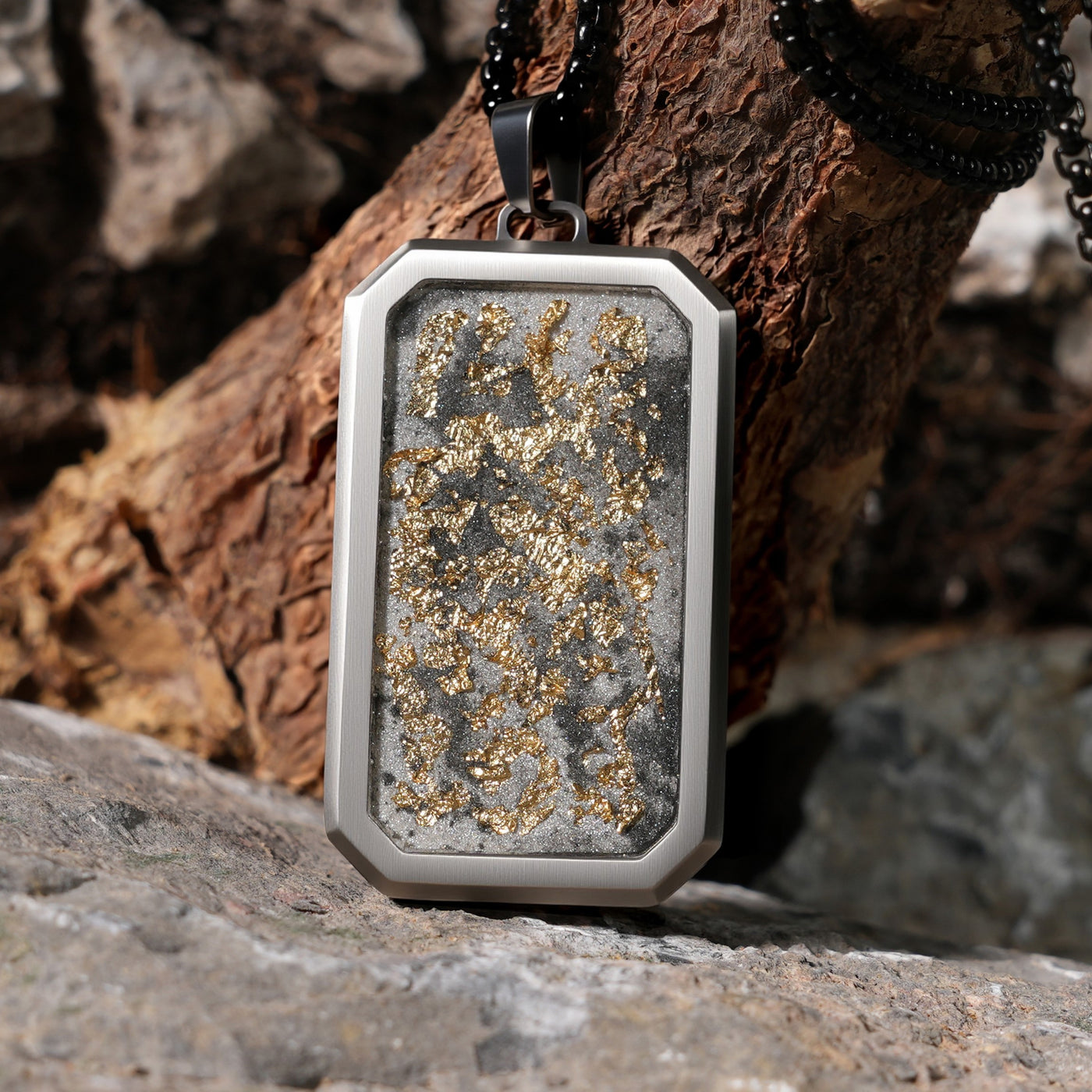 Imperial Eclipse Glowstone Pendant with 24K Gold Leaf - Patrick Adair Designs
