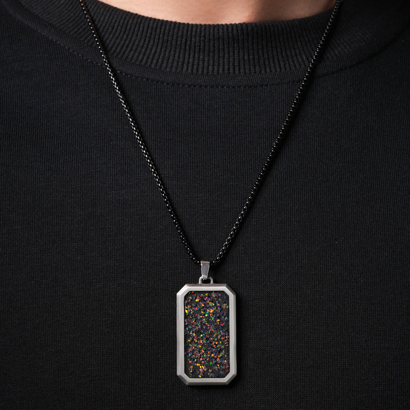Black Fire Opal Glowstone Pendant - Patrick Adair Designs