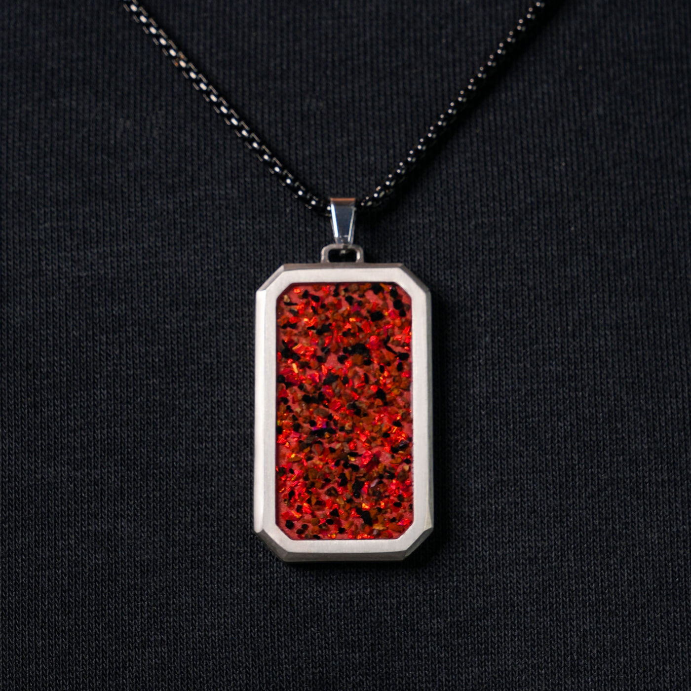 Crimson Red Opal Glowstone Pendant - Patrick Adair Designs