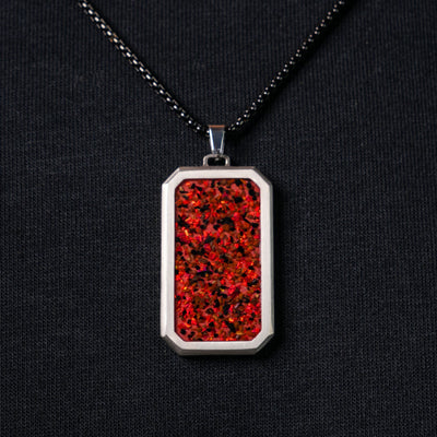 Crimson Red Opal Glowstone Pendant - Patrick Adair Designs