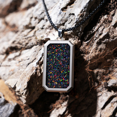 Black Fire Opal Glowstone Pendant - Patrick Adair Designs