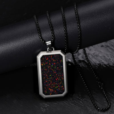 Black Fire Opal Glowstone Pendant - Patrick Adair Designs