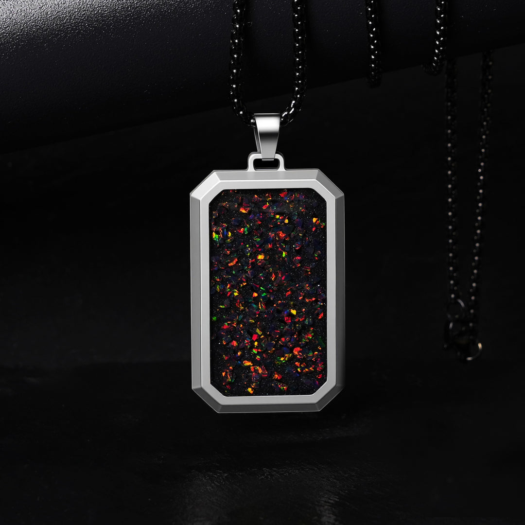 Black Fire Opal Glowstone Pendant Patrick Adair Designs