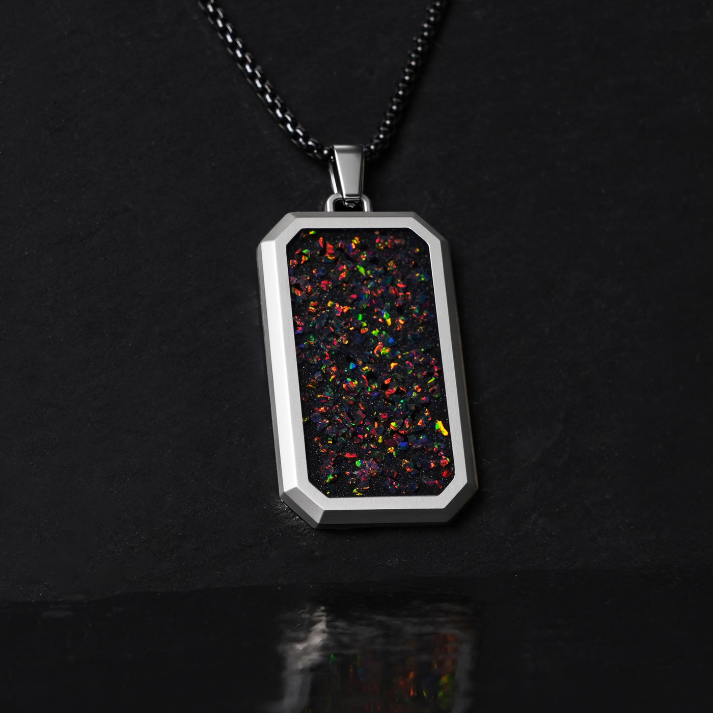 Black Fire Opal Glowstone Pendant - Patrick Adair Designs