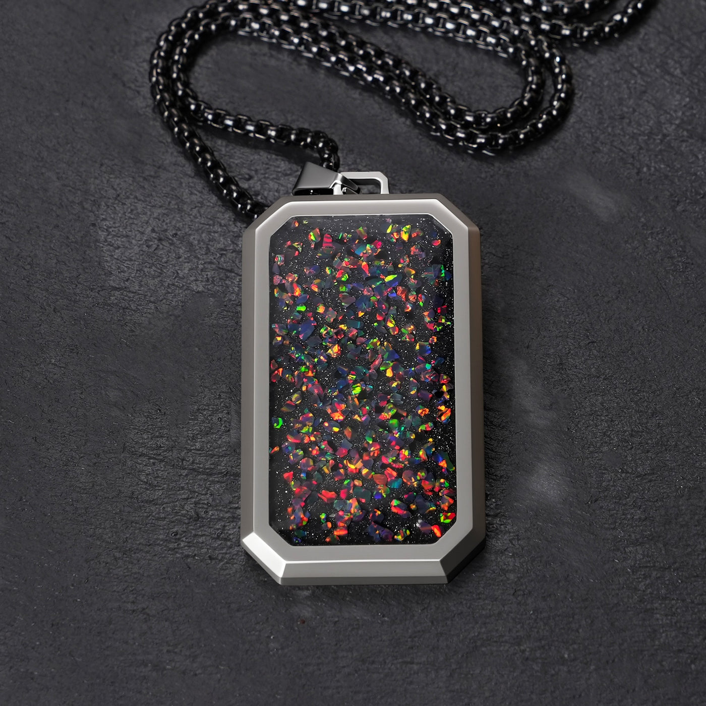 Black Fire Opal Glowstone Pendant - Patrick Adair Designs