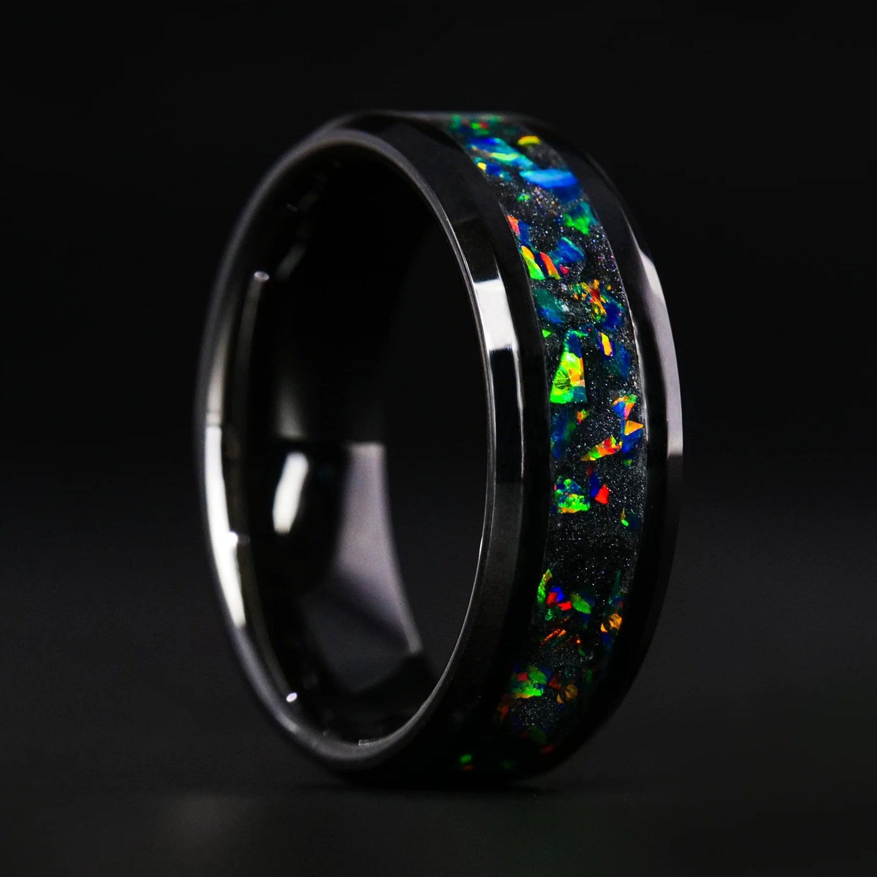 Glow Stone Rings Dragon Scale Opal Glowstone Ring | Patrick Adair Designs