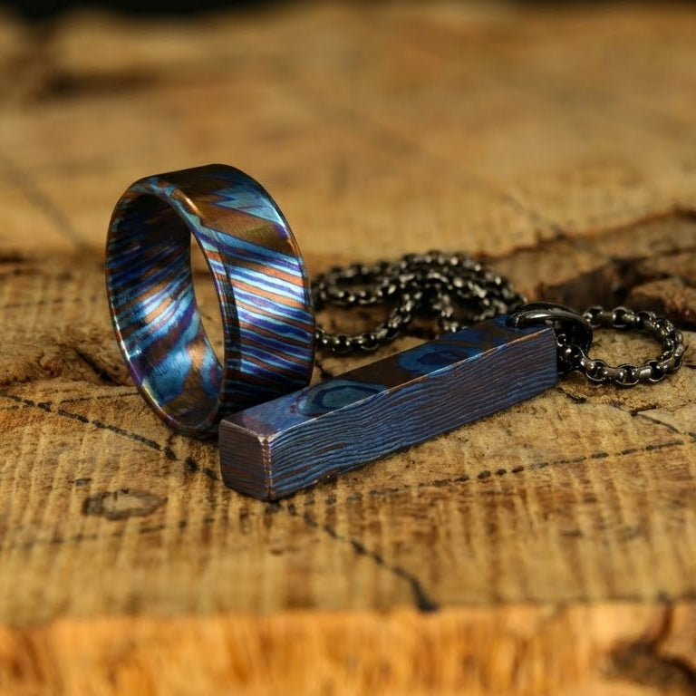 Timascus Ring and Pendant Bundle