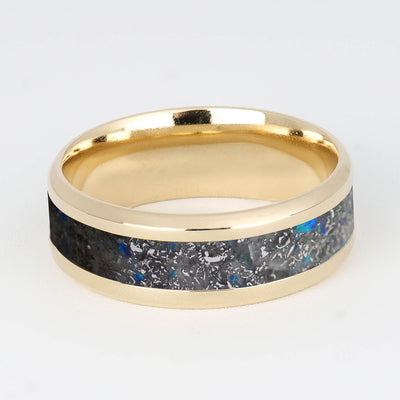 Solid Gold Star Dust Ring