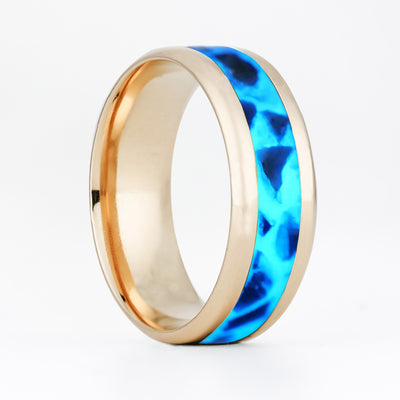 Solid Gold Custom Glowstone Ring