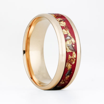 Solid Gold Regal Glowstone Ring