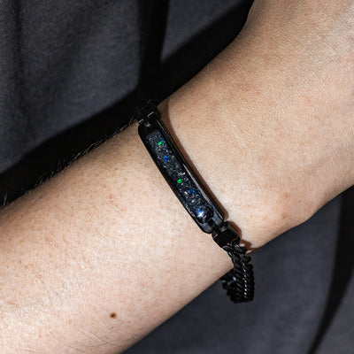 Star Dust Glowstone Cuban Link ID Bracelet - Patrick Adair Designs