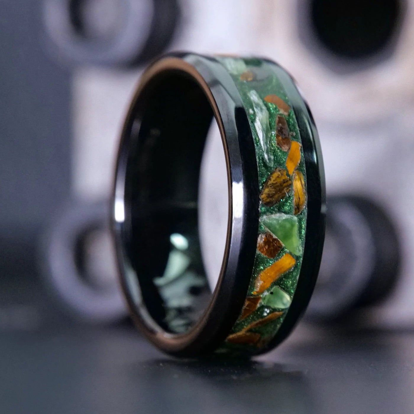 Glow Stone Rings Jaded Tiger Glowstone Ring | Patrick Adair Designs