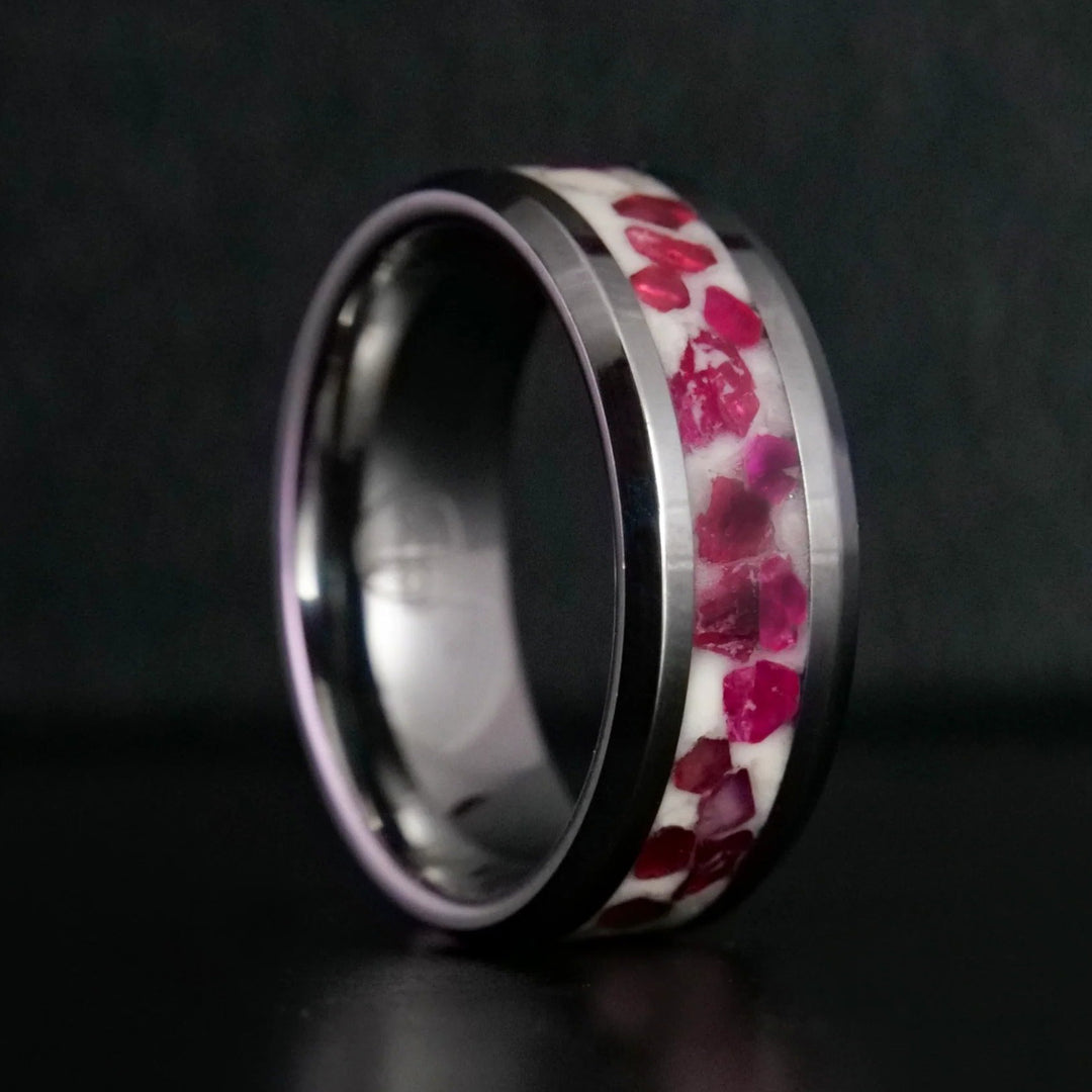 July Birthstone Ring Ruby Glowstone Ring Patrick Adair Designs