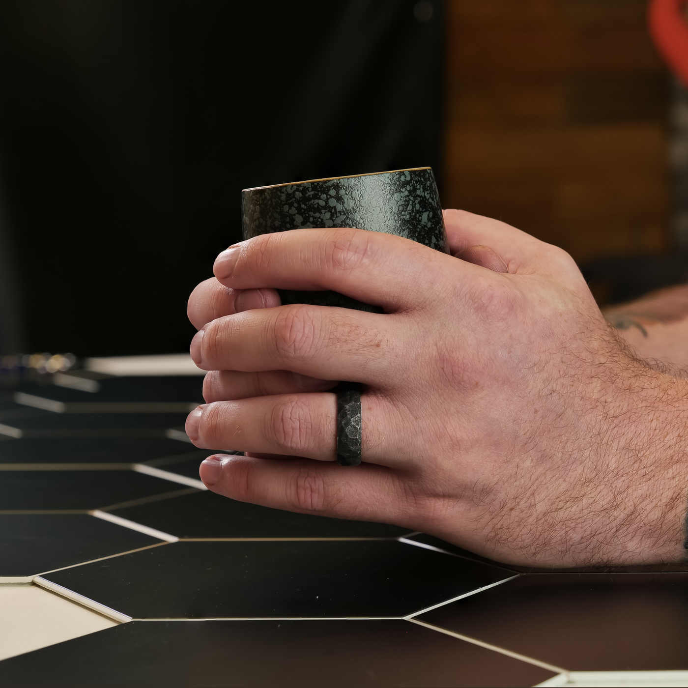 Obsidian Meteorite Ring Patrick Adair Designs