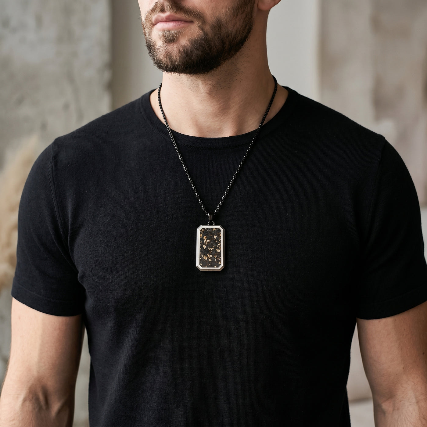 Solar Relic Stainless Steel Glowstone Dog Tag | Patrick Adair Designs