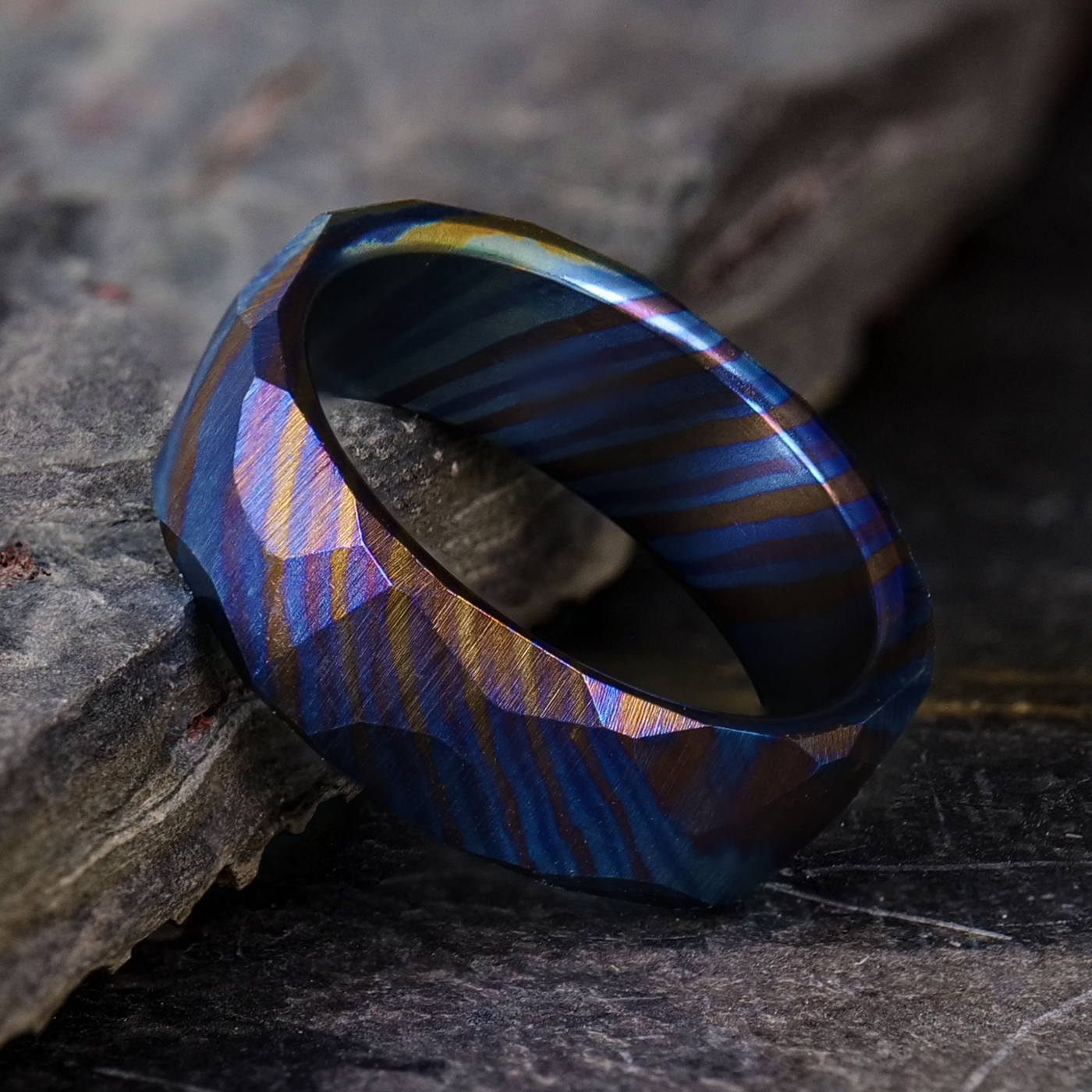 Blue 2025 obsidian ring