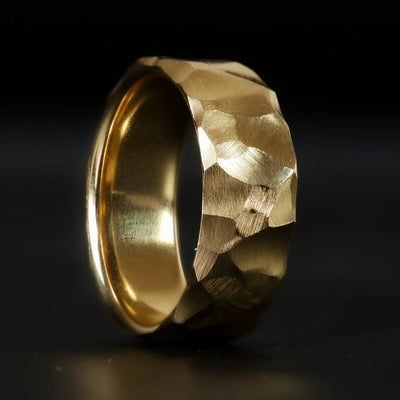 Obsidian Solid Gold Ring - Patrick Adair Designs