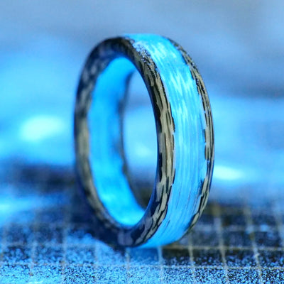 Permafrost Carbon Fiber Glow Ring - Patrick Adair Designs