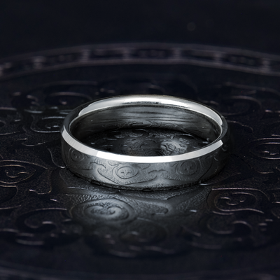 5mm Beveled Platinum Ring - Patrick Adair Designs