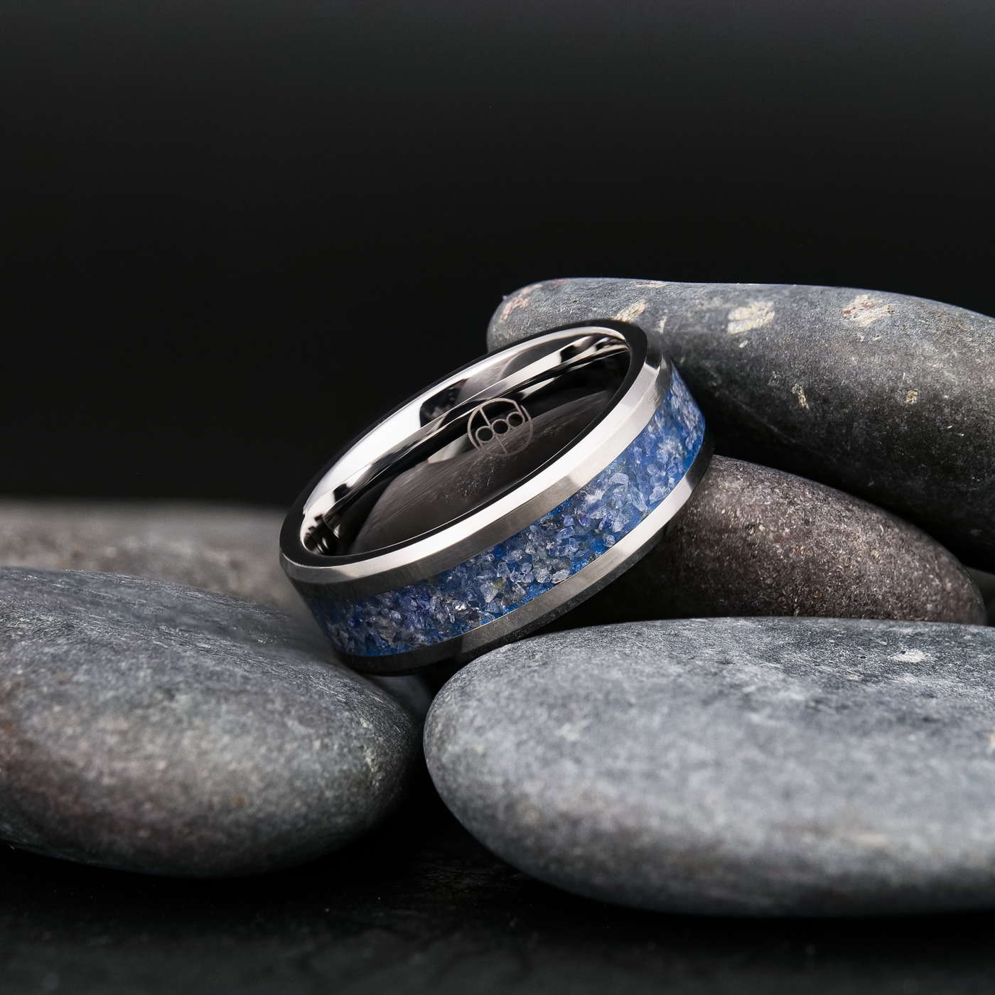 Sapphire Glowstone Ring on Tungsten