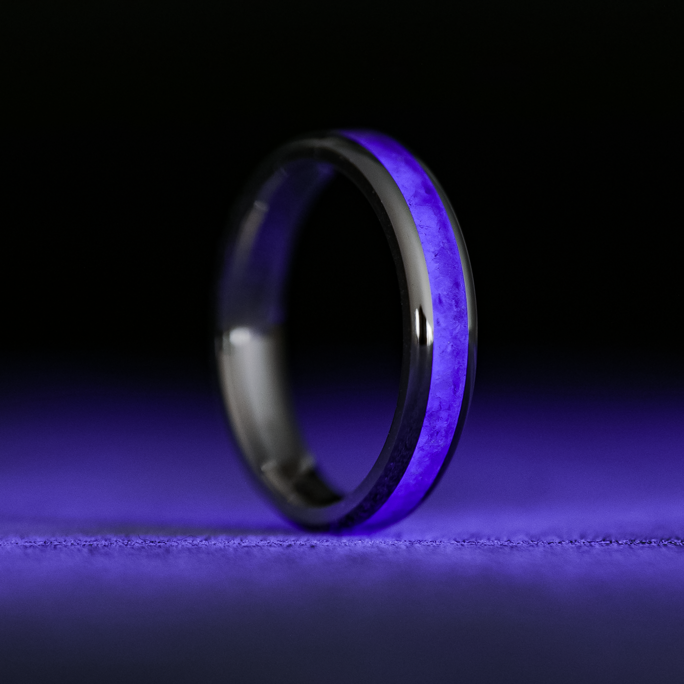 Amethyst Glowstone Stackable Ring