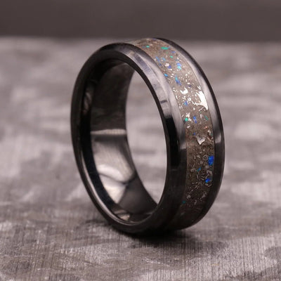 Star Dust™ Ring in Black Ceramic - Patrick Adair Designs