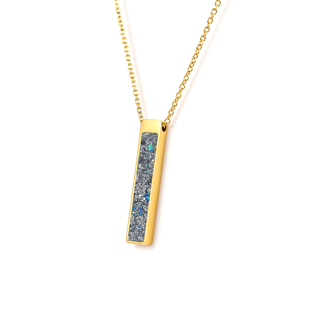 Star Dust Glowstone Bar Pendant Necklace