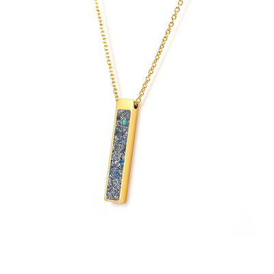 Star Dust Glowstone Bar Pendant Necklace