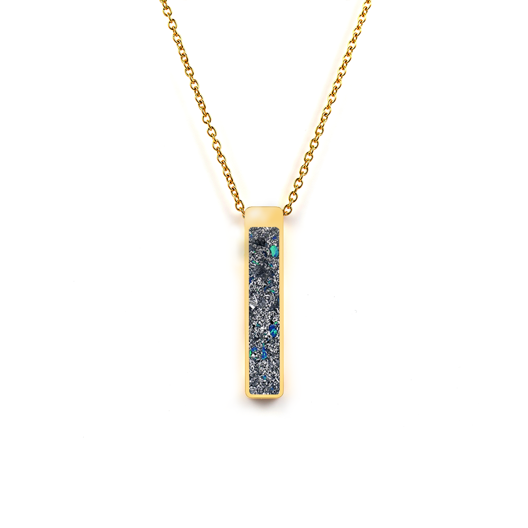 Star Dust Glowstone Bar Pendant Necklace