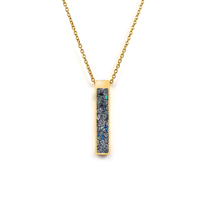 Star Dust Glowstone Bar Pendant Necklace