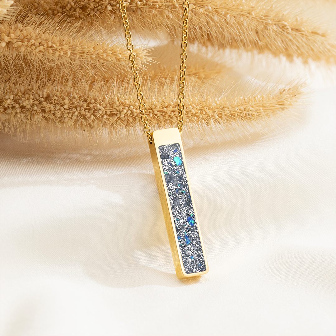 Star Dust Glowstone Bar Pendant Necklace