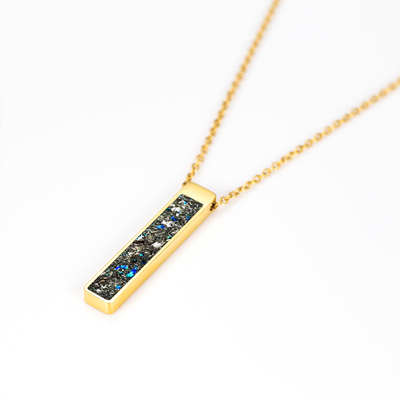 Star Dust Glowstone Bar Pendant Necklace