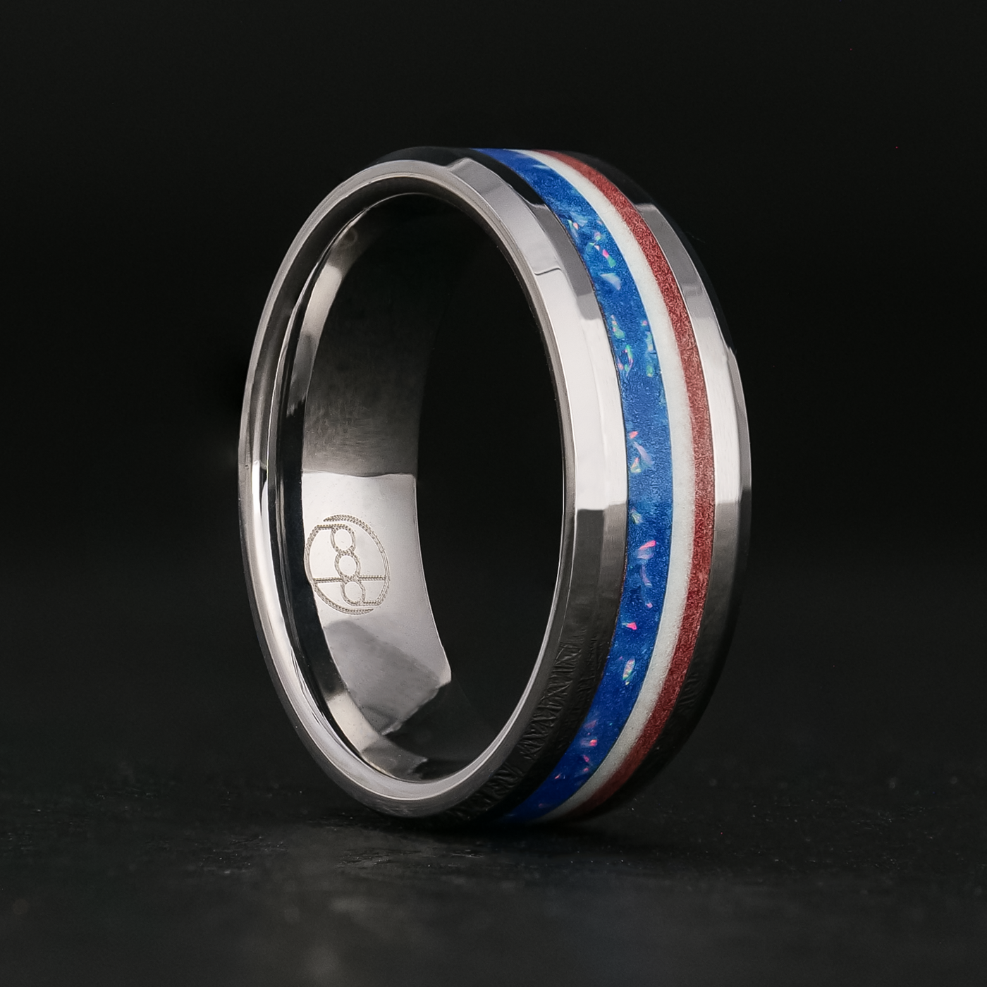 The Patriot | Striped Glowstone Ring