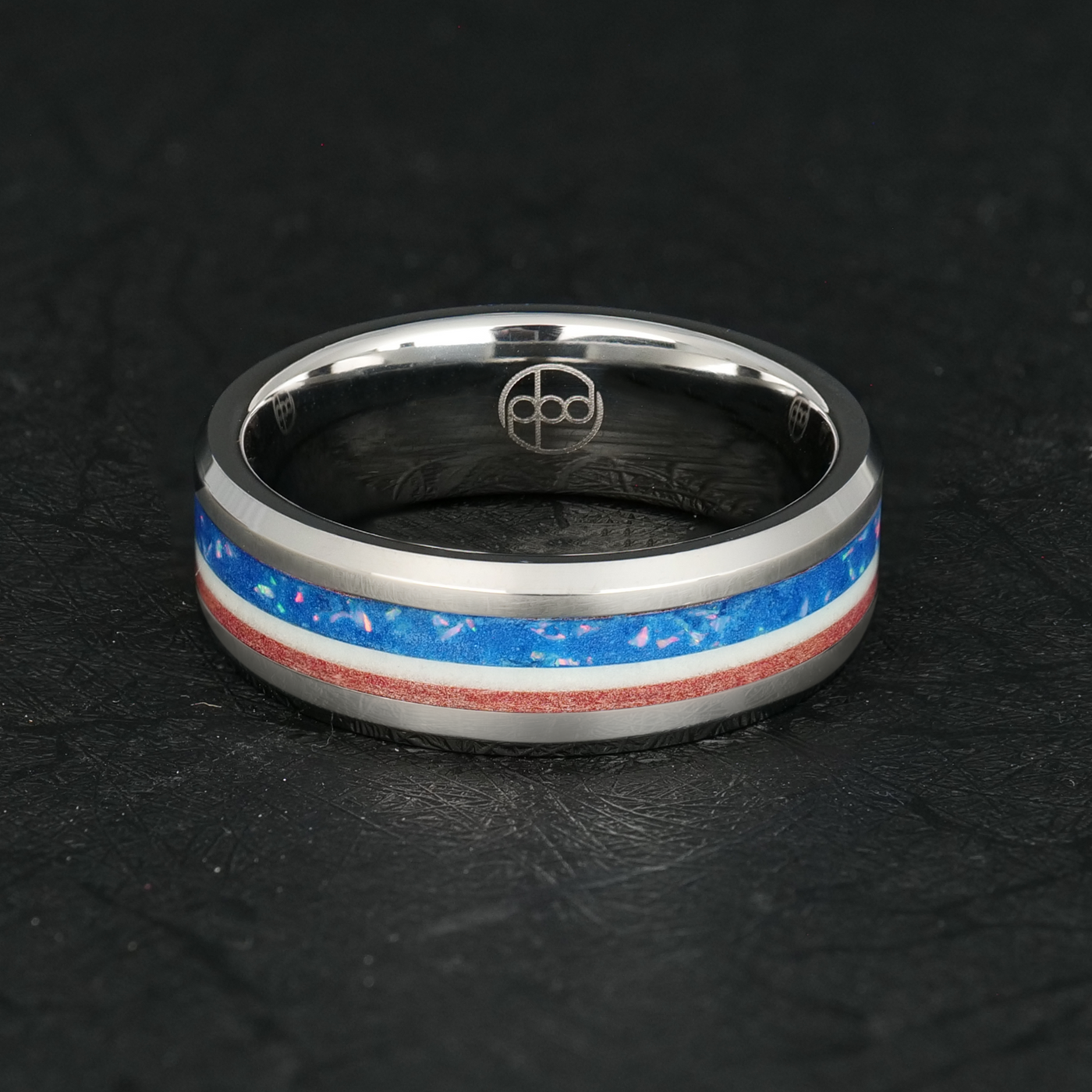 The Patriot | Striped Glowstone Ring