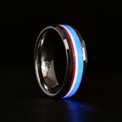 The Patriot | Striped Glowstone Ring