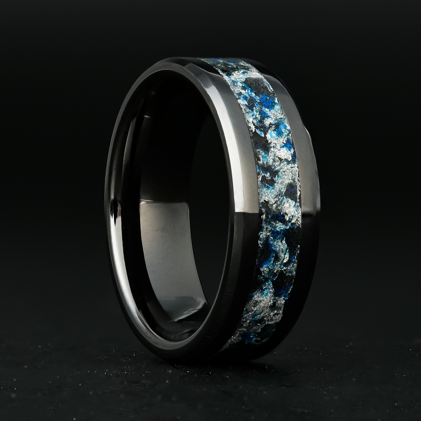 The Tempest Glowstone Ring with Silver Leaf