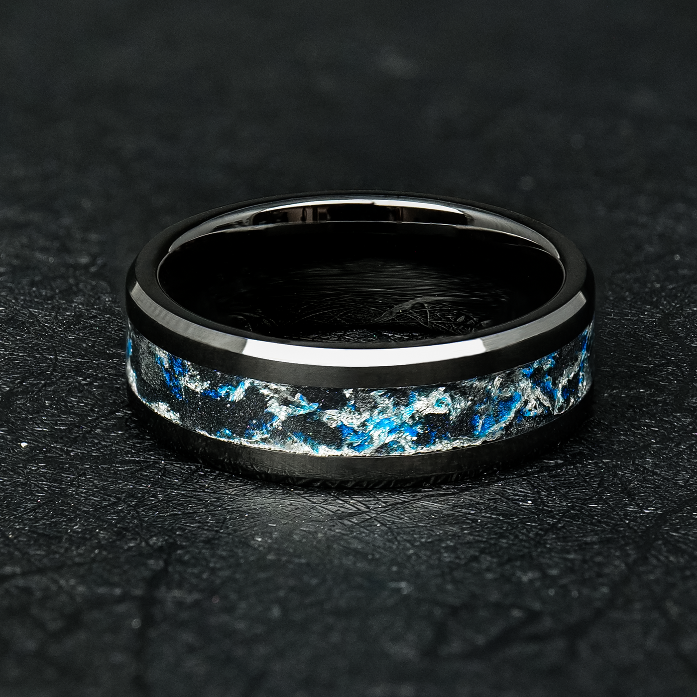 The Tempest Glowstone Ring with Silver Leaf