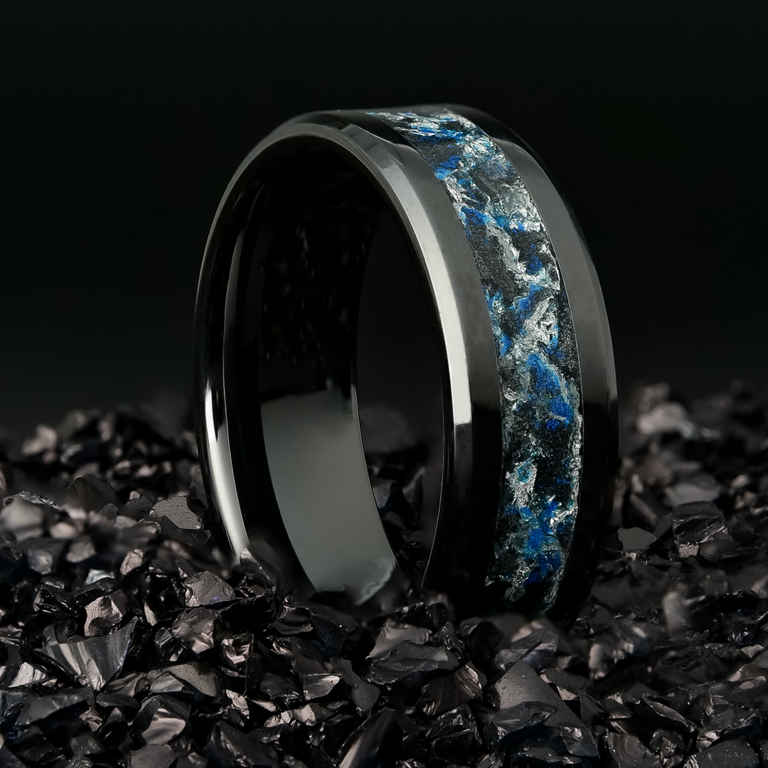 The Tempest Glowstone Ring with Silver Leaf | Patrick Adair Designs