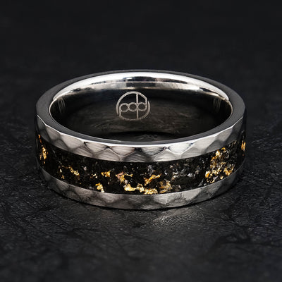 The Gilded Ring | 24K Gold Leaf and Megalodon Tooth