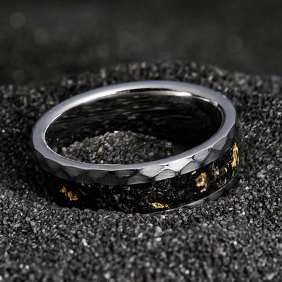 The Gilded Ring | 24K Gold Leaf and Megalodon Tooth