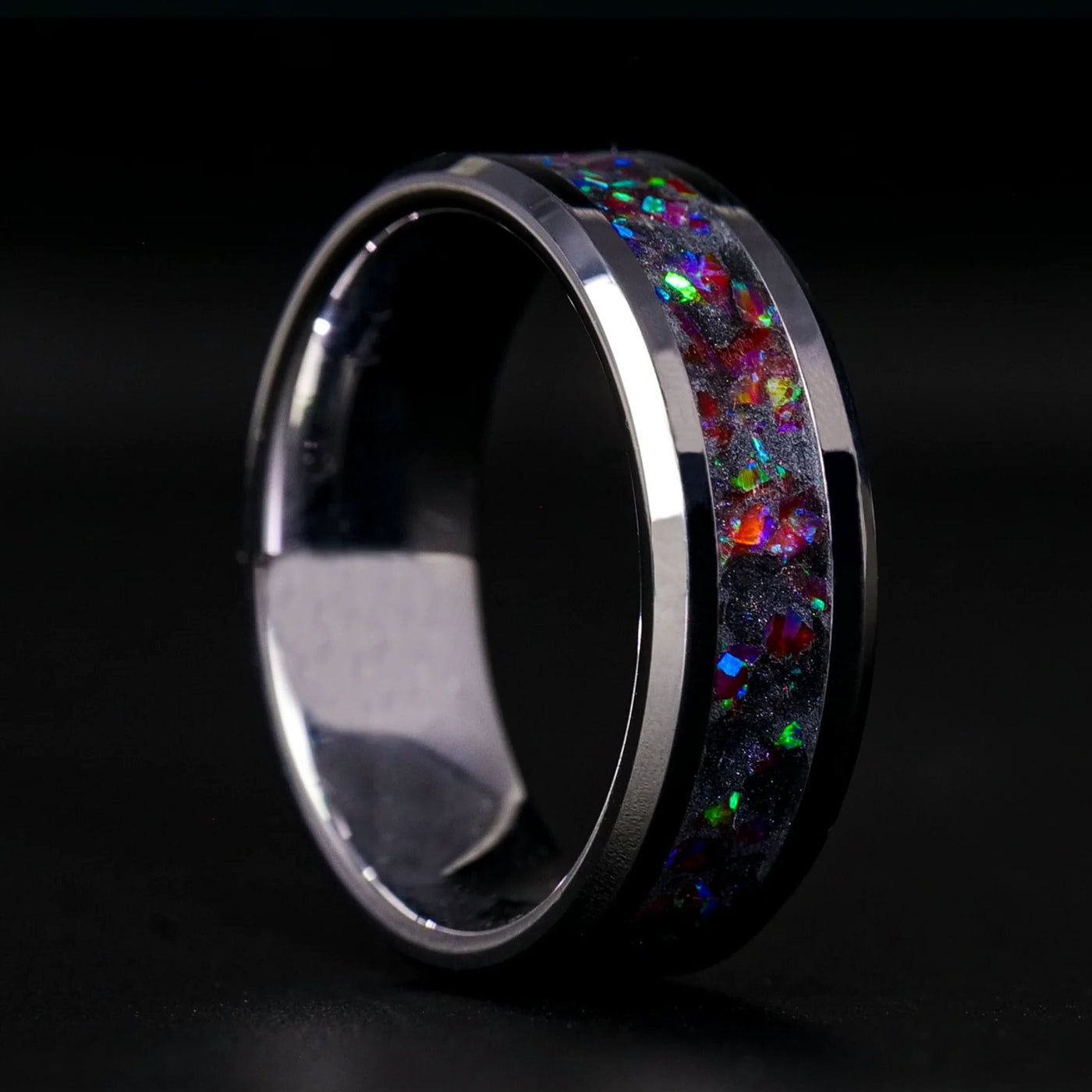 The Imperial | Opal and Tungsten Glowstone Ring - Patrick Adair Designs