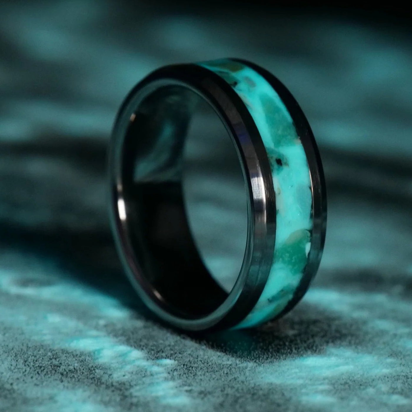 The Trident Ring | Turquoise Glowstone Ring - Patrick Adair Designs