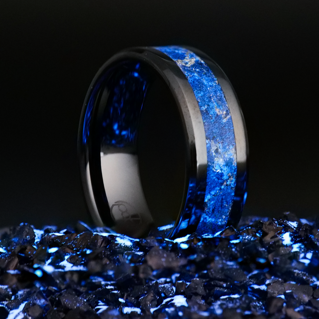 The Tempest Glowstone Ring with Silver Leaf | Patrick Adair Designs